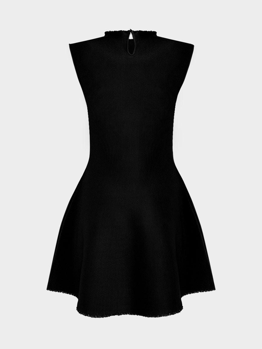 Трикотажное платье мини