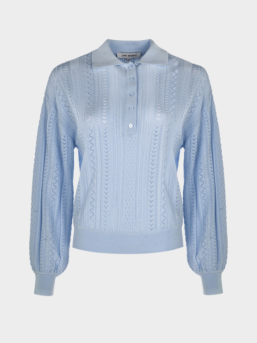 Джемпер-поло из хлопка