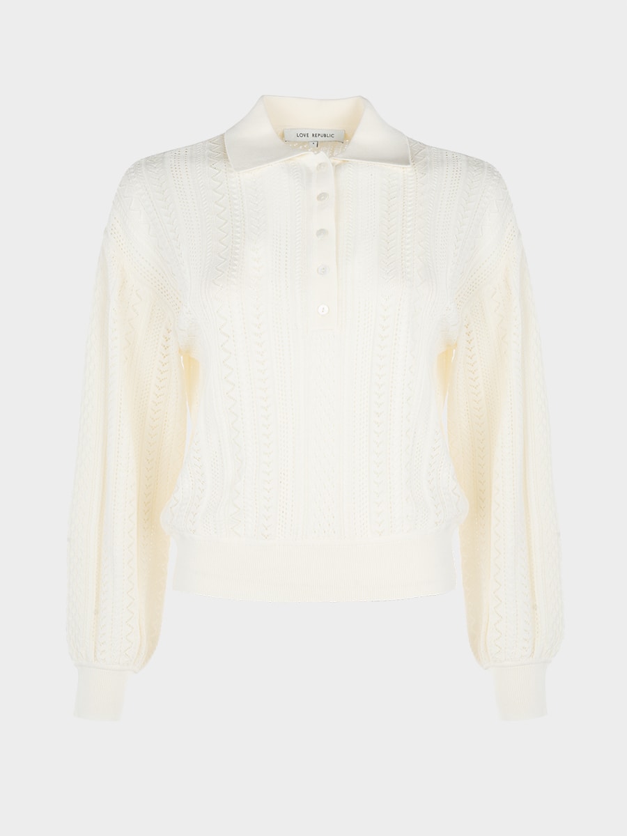 Джемпер-поло из хлопка