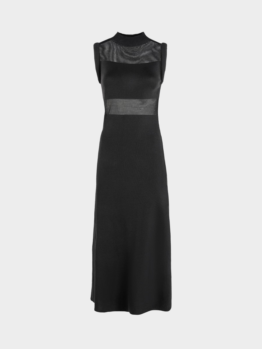 Трикотажное платье миди