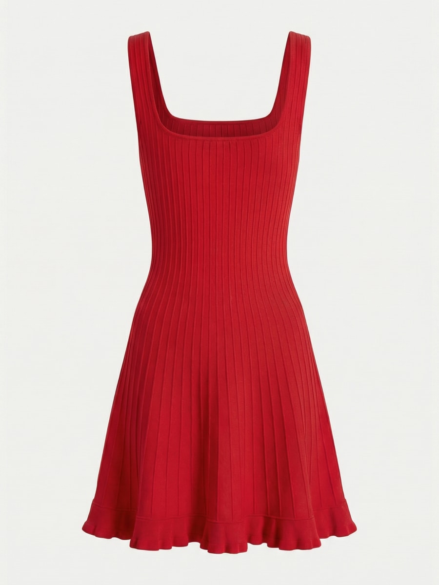 Трикотажное платье мини