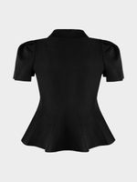 Приталенный кардиган с баской