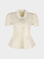 Приталенный кардиган с баской