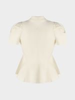 Приталенный кардиган с баской