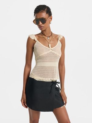 

Ажурный топ из вискозы