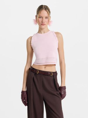 

Укороченный трикотажный топ