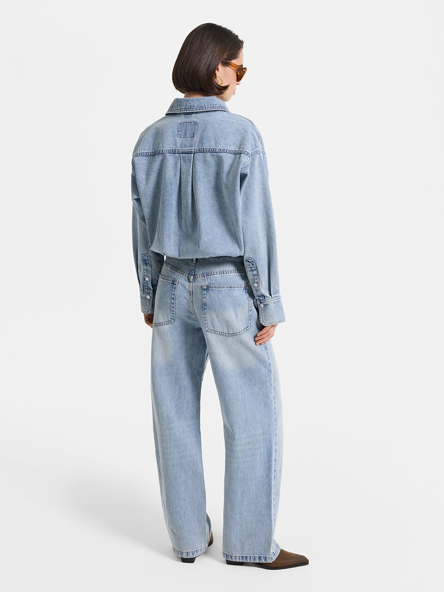 Комбинезон джинсовый