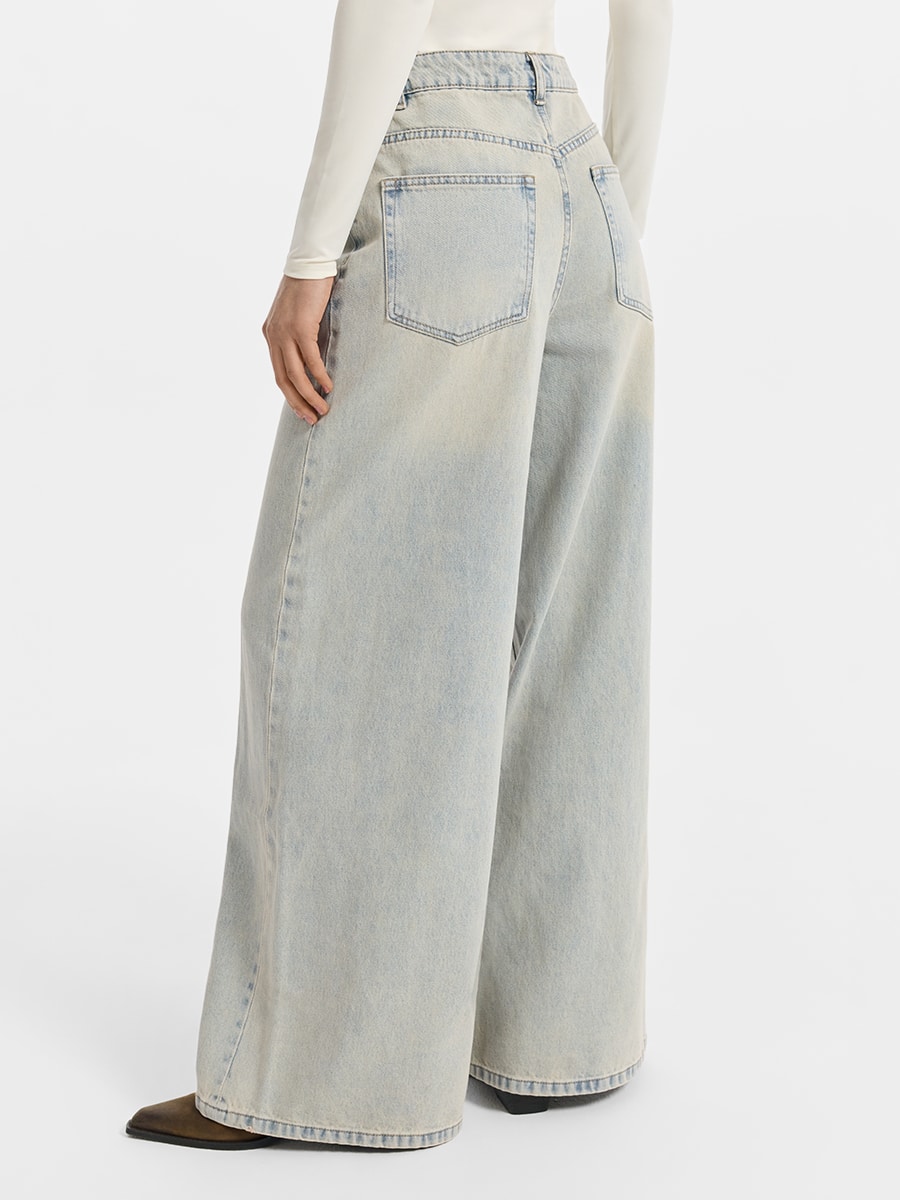 Джинсы Wide leg со средней посадкой 6153426714-100