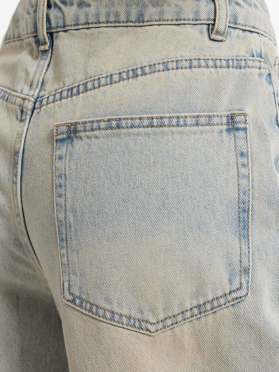 Джинсы Wide leg со средней посадкой 6153426714-100