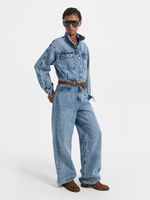 Джинсовый комбинезон