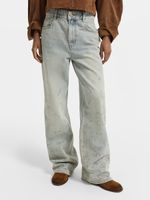 Джинсы Straight fit с вышивкой