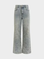 Джинсы Straight fit с вышивкой