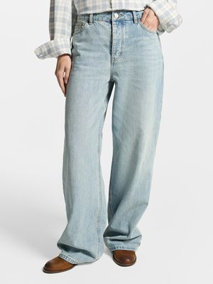 

Джинсы Wide leg со средней посадкой