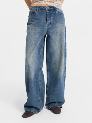 

Джинсы Wide leg со средней посадкой