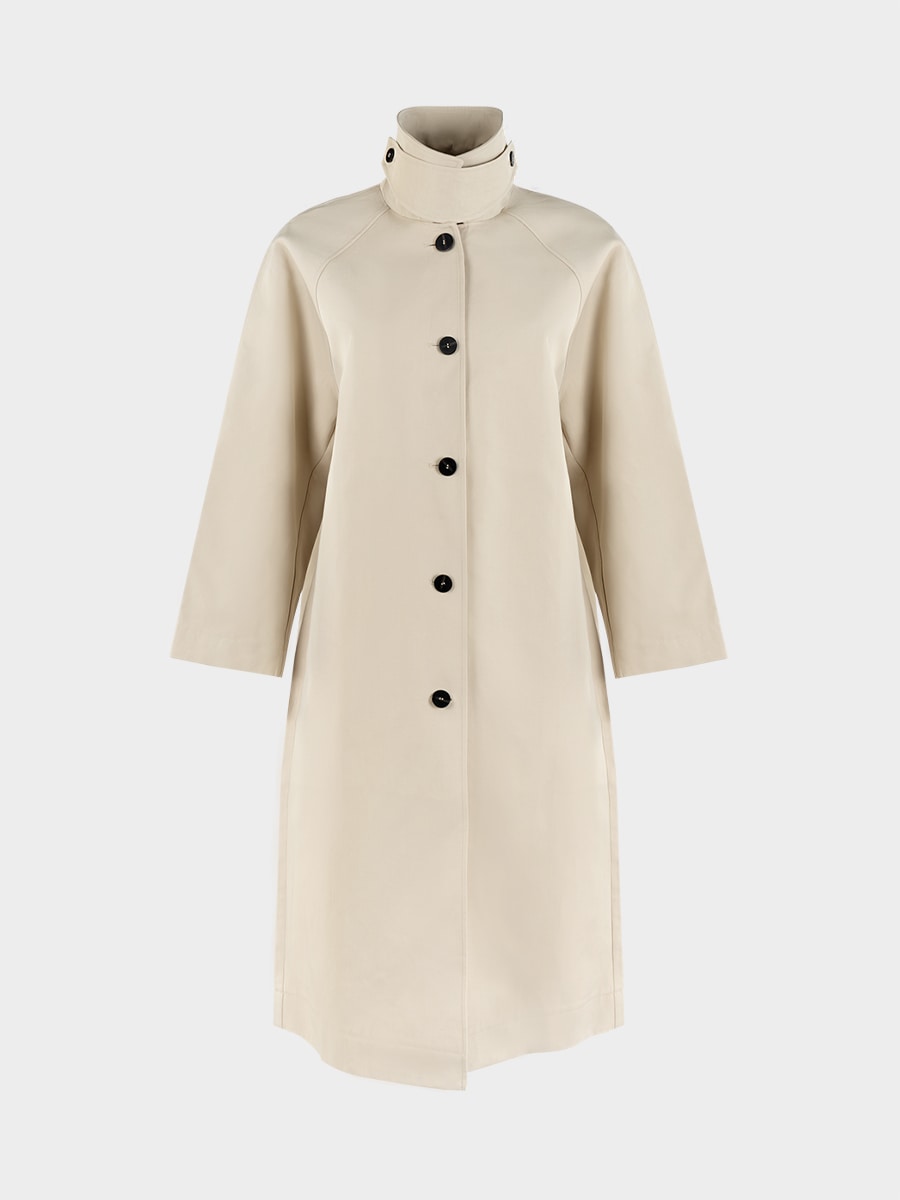 Плащ свободного кроя из хлопка  6153507107-61