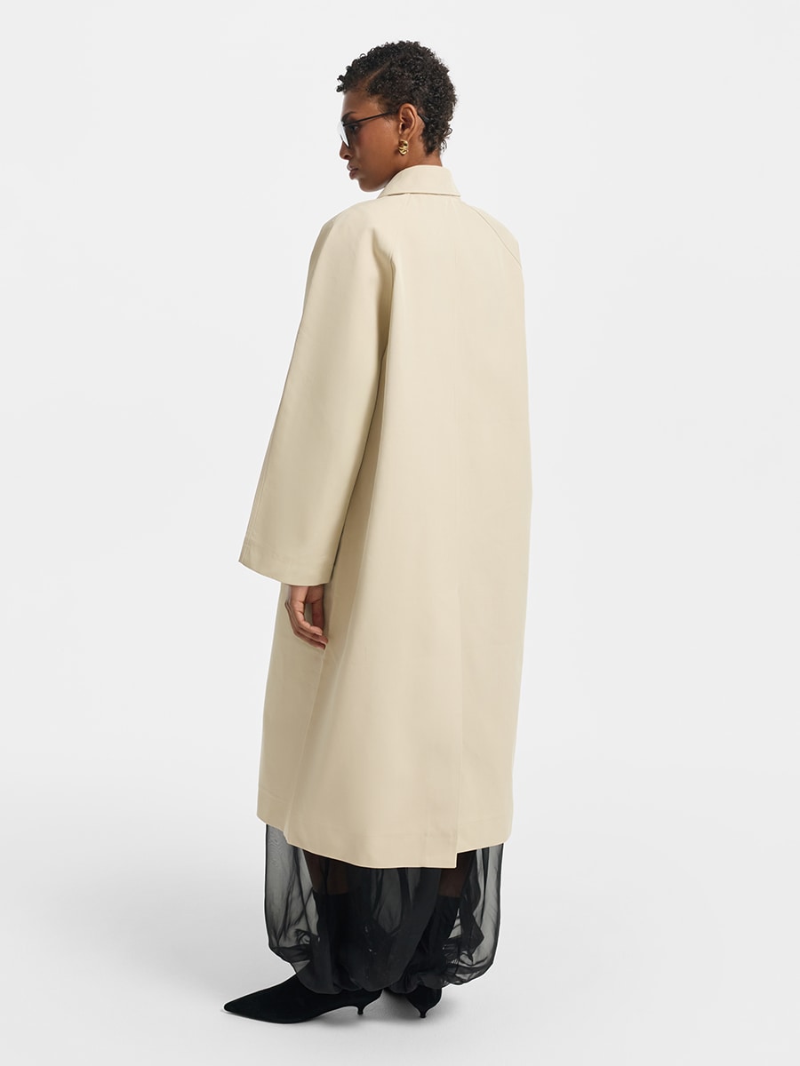 Плащ свободного кроя из хлопка  6153507107-61