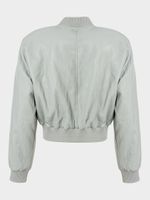 Бомбер из экокожи 