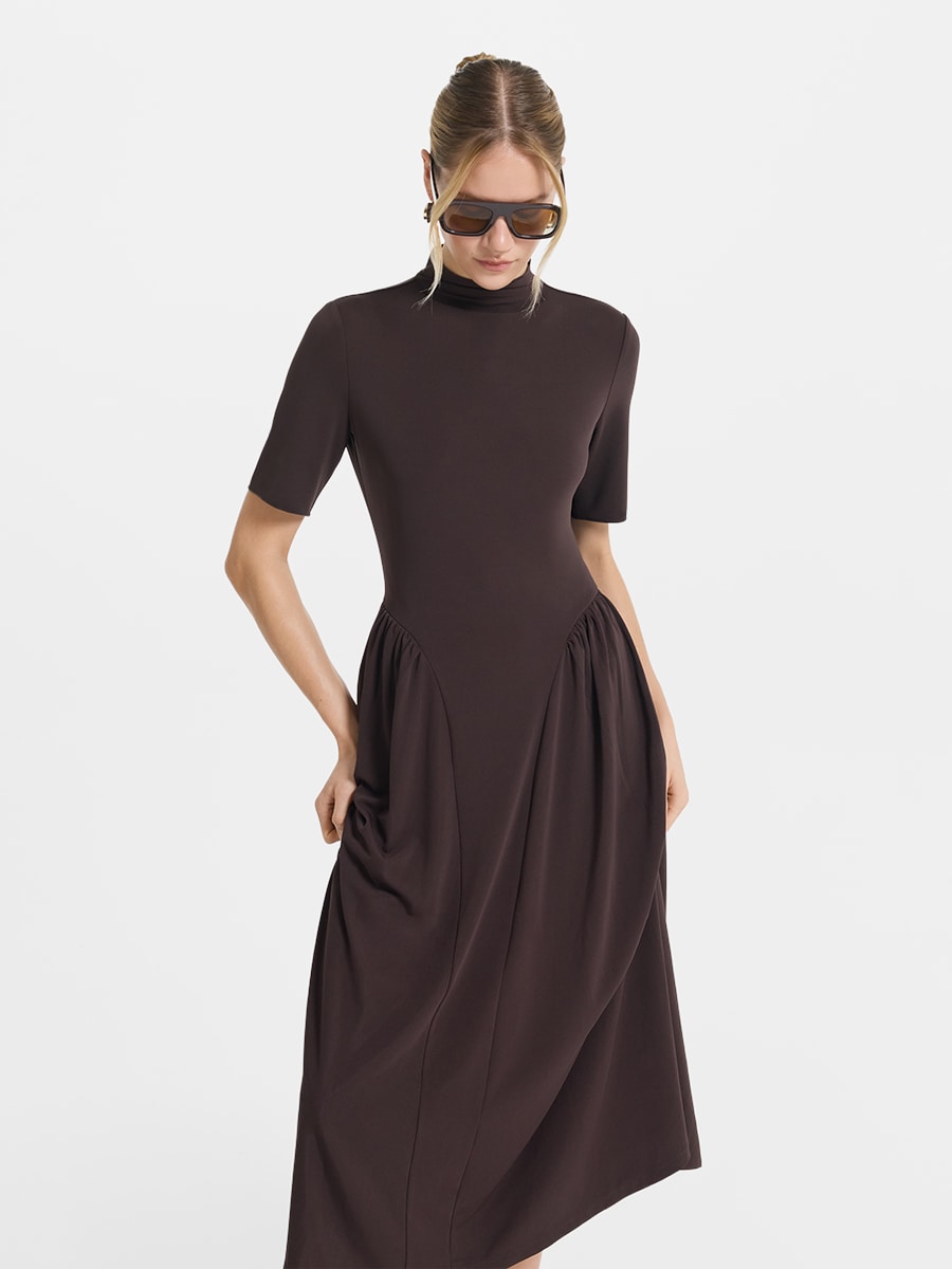 Платье миди из джерси 6153607506-27