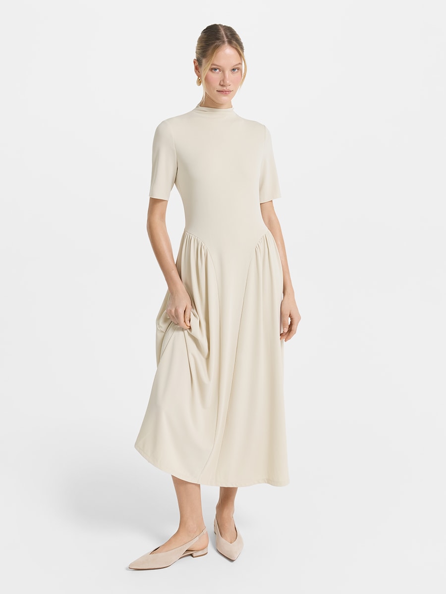 Платье миди из джерси