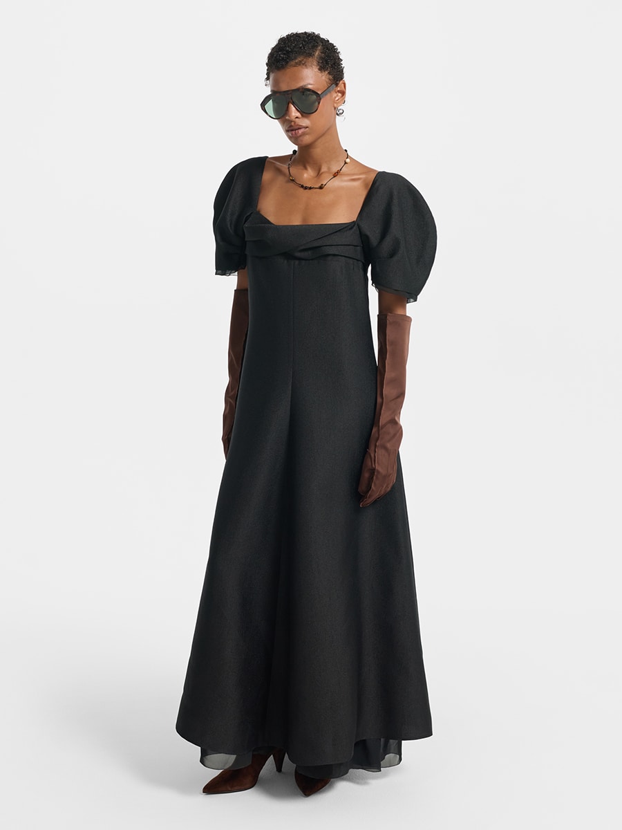 Платье макси с открытой спиной