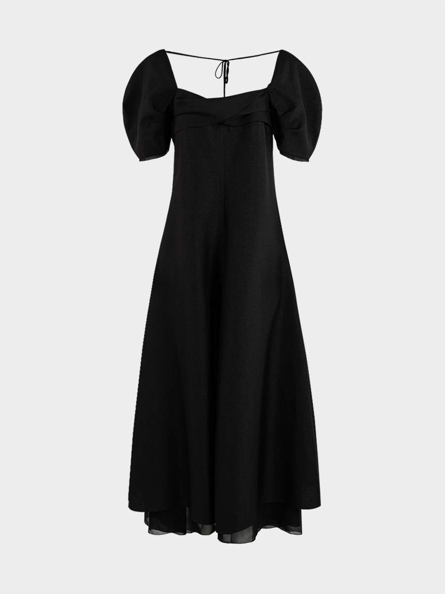 Платье макси с открытой спиной