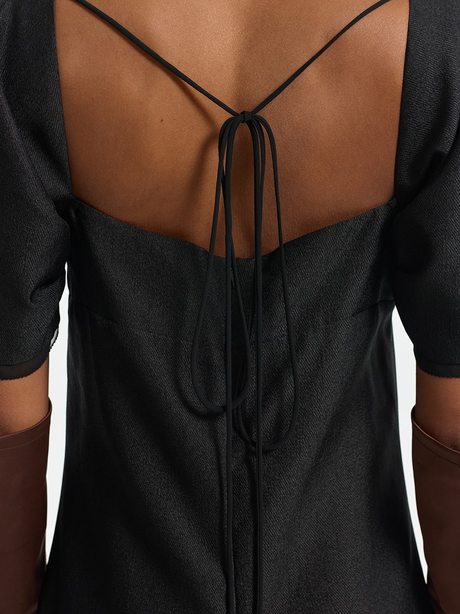 Платье макси с открытой спиной