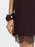 Платье мини с кружевом