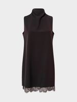 Платье мини с кружевом