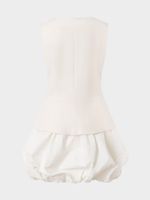 Платье мини с юбкой-баллон