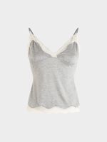 Топ из модала с кружевом