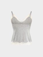 Топ из модала с кружевом