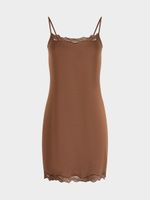 Платье из модала с кружевом