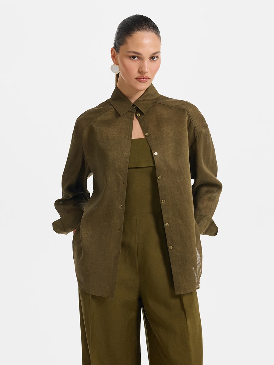 Рубашка из 100% льна 