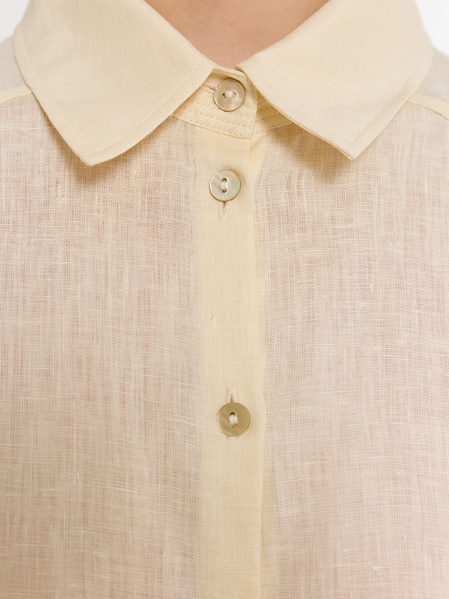 Рубашка из 100% льна 6254016320-186