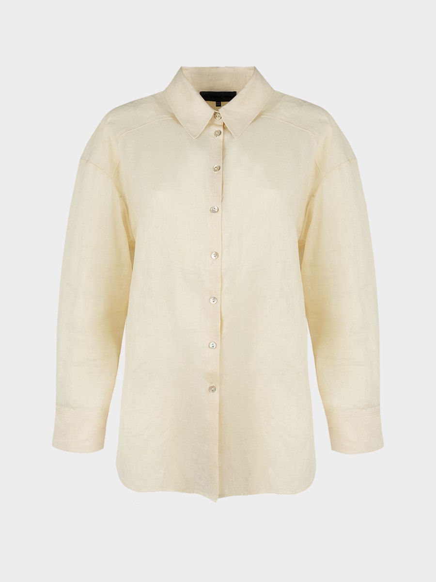 Рубашка из 100% льна 6254016320-186