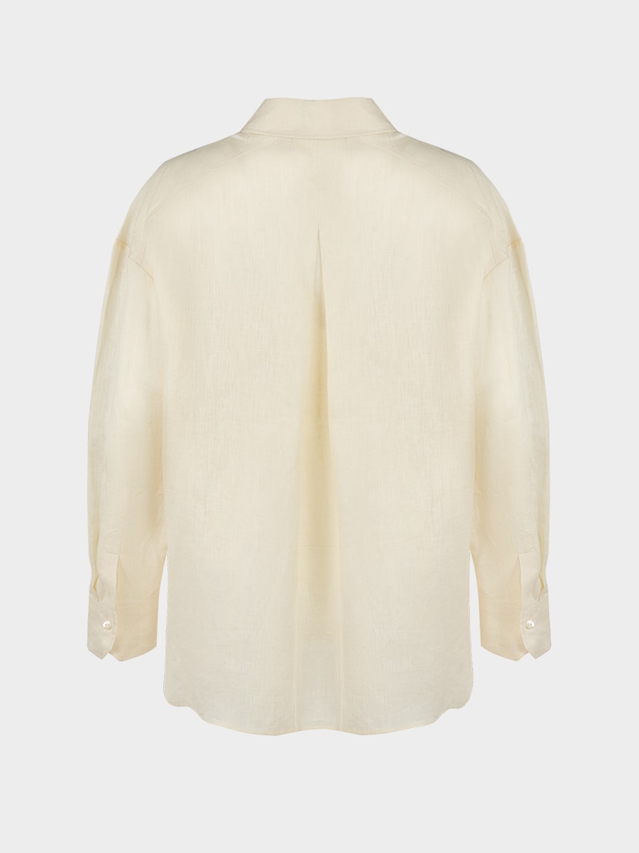 Рубашка из 100% льна 6254016320-186