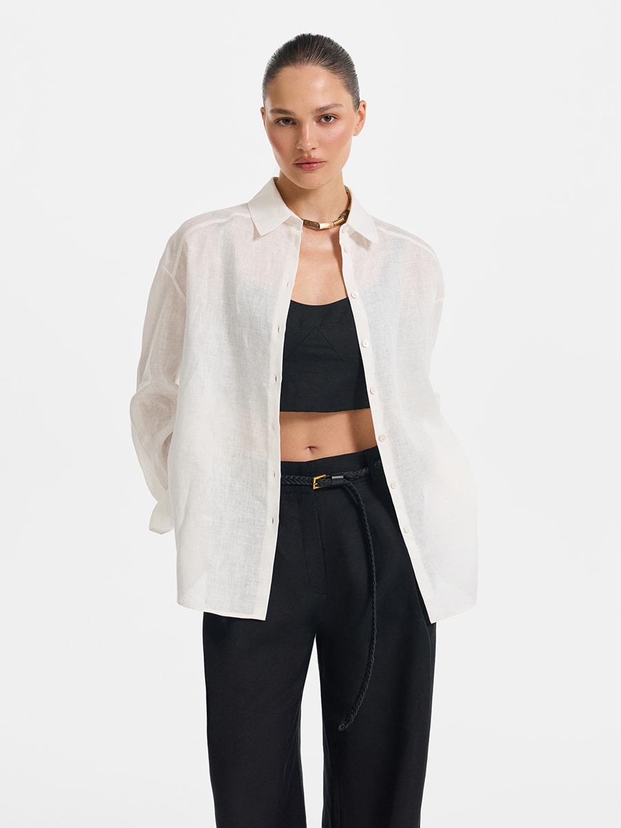 Рубашка из 100% льна 