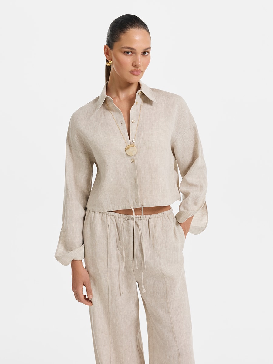 Рубашка из 100% льна 