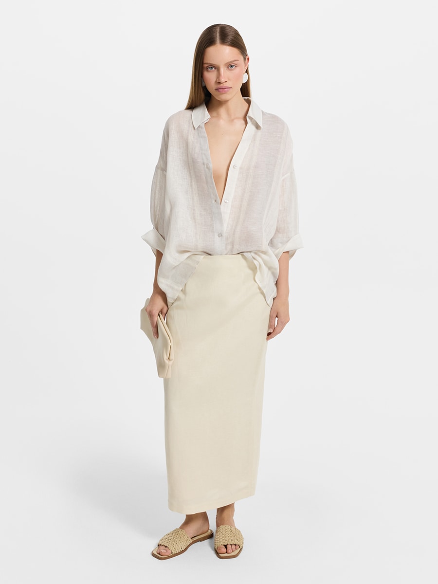 Рубашка изо льна 