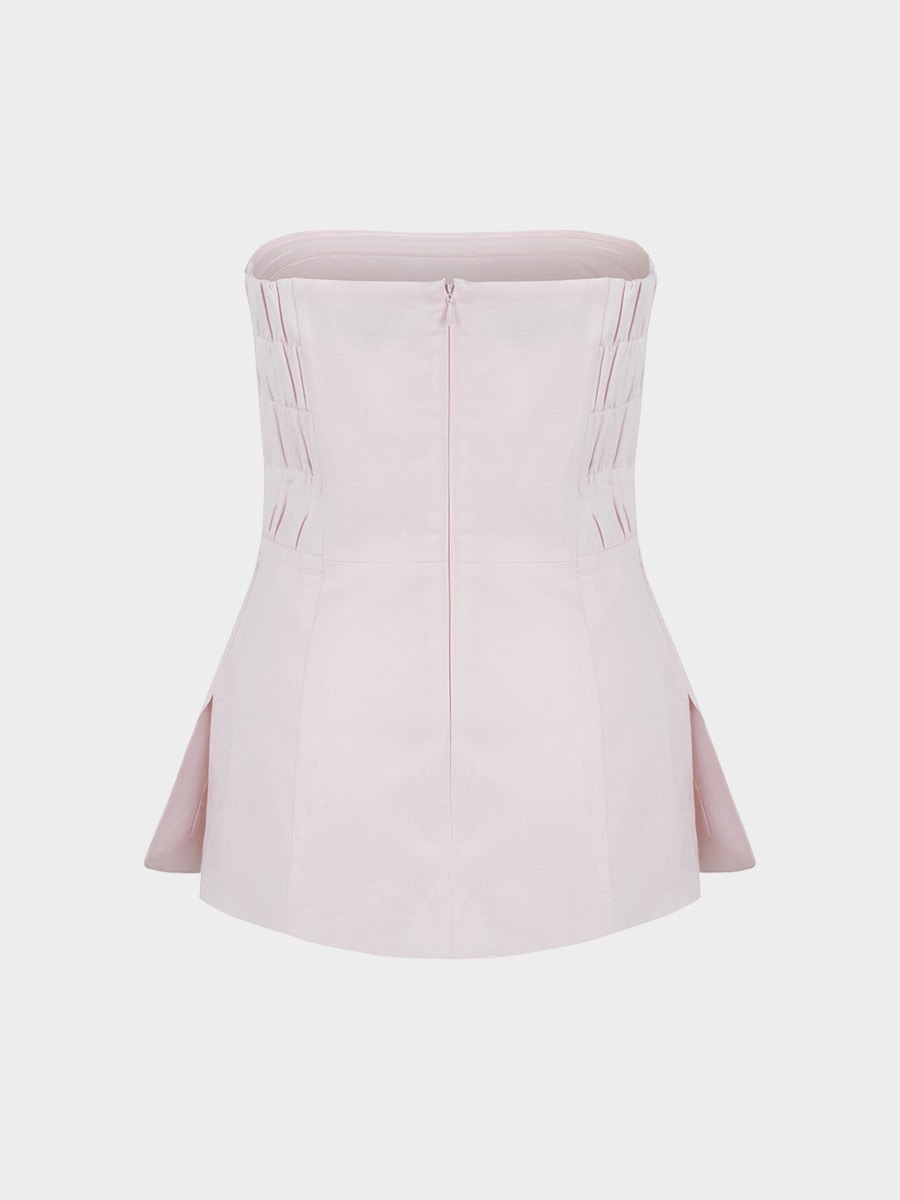 Топ изо льна и вискозы 