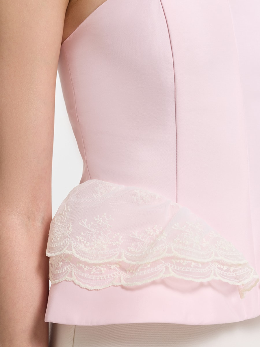 Топ-корсет с кружевом