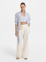 Топ изо льна и вискозы 