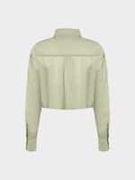 Укороченная рубашка из хлопка