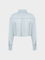 Укороченная рубашка из хлопка