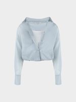 Укороченная рубашка из хлопка