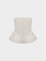 Топ-корсет с кружевом