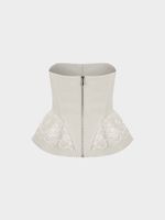 Топ-корсет с кружевом