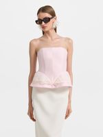 Топ-корсет с кружевом