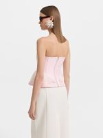 Топ-корсет с кружевом