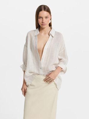 

Рубашка изо льна с хлопком